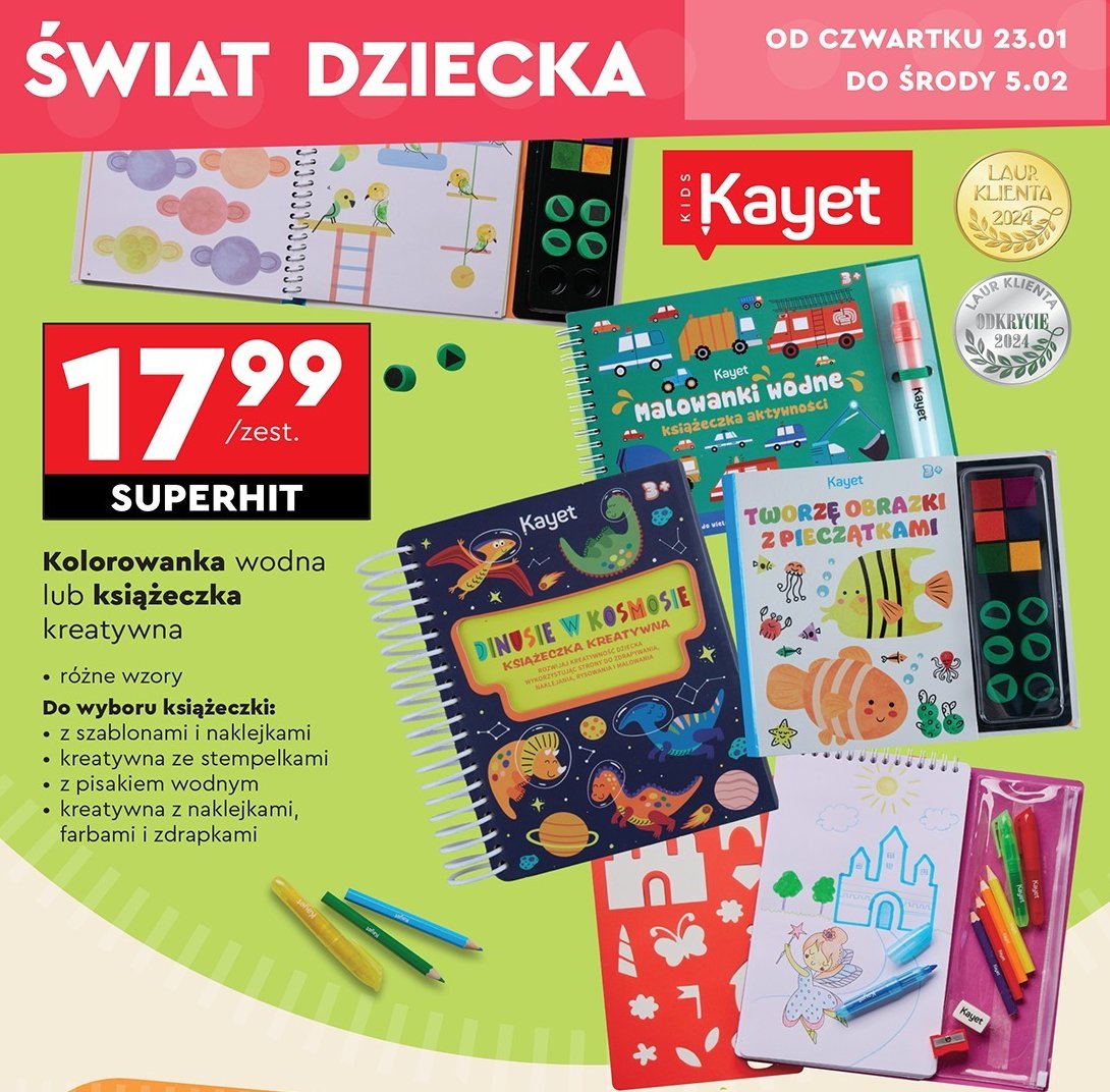 Tworzę obrazki z pieczątkami Kayet promocja w Biedronka