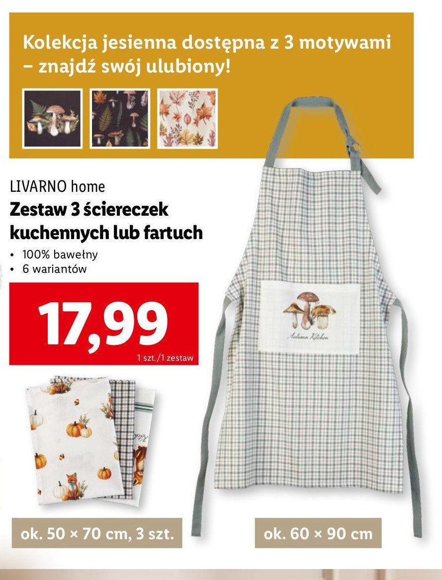 Fartuch kuchenny LIVARNO HOME promocja