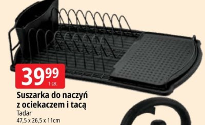 Suszarka do naczyń z ociekaczem i tacą Tadar promocja w Leclerc