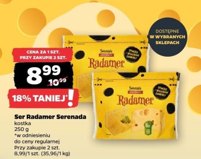 Ser Radamer kostka promocja w Netto