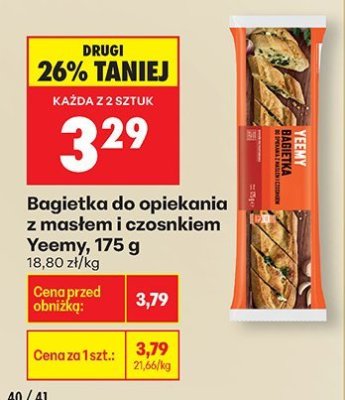 Bagietka do opiekania z masłem i czosnkiem  promocja w Biedronka