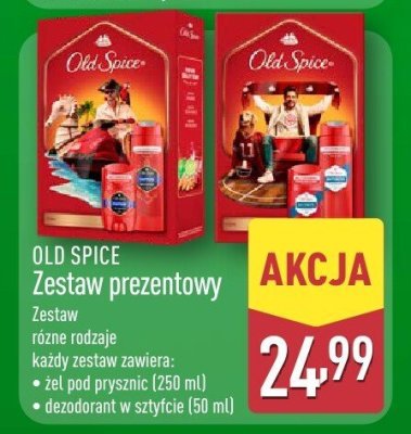 Zestaw prezentowy OLD SPICE różne rodzaje promocja w Aldi