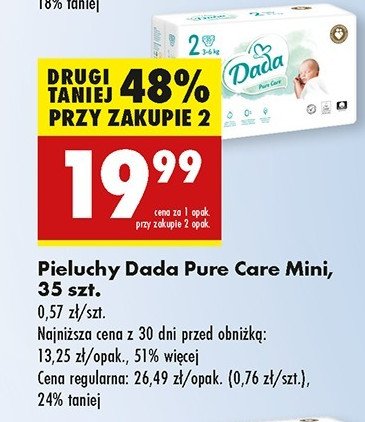 Pieluchy 2 mini Dada pure care promocja