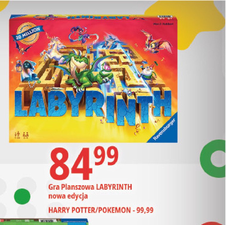 Gra labyrinth harry potter Ravensburger promocja