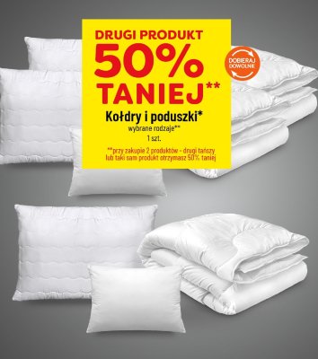 Kołdry i poduszki wybrane rodzaje promocja w POLOmarket