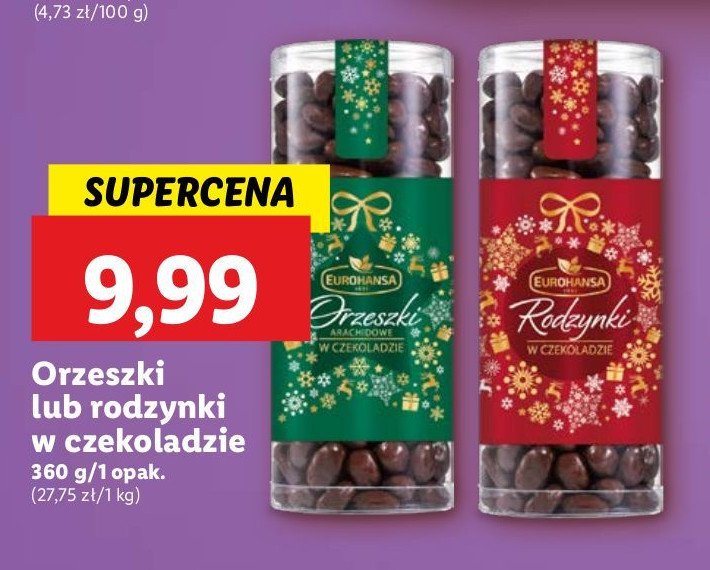 Orzeszki w czekoladzie Eurohansa promocja