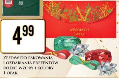 Zestaw do pakowania i ozdabiania prezentów promocja w Dino