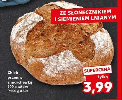 Chleb pszenny z marchewką promocja