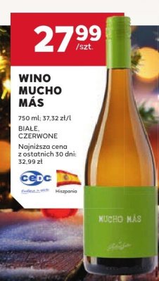 Wino Mucho Más czerwone promocja w Stokrotka