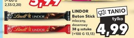 Batonik z gorzkiej czekolady Lindt lindor promocja