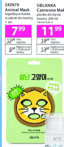 Maska do twarzy angry cat Skin79 animal color clay mask promocja