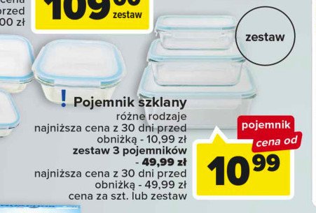 Zestaw pojemnik贸w szklanych country 350 ml + 700 ml + 1.25 l promocja