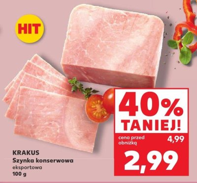 Szynka konserwowa eksportowa promocja w Kaufland