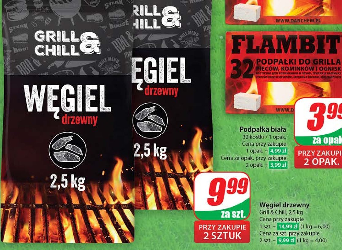 Brykiet z węgla drzewnego Grill & chill promocja