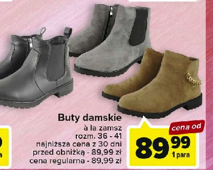 Buty damskie imitacja zamszu 36-41 promocja