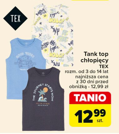 Tank top chłopięcy Tex promocja