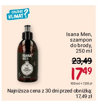 Szampon do brody Isana for men promocja