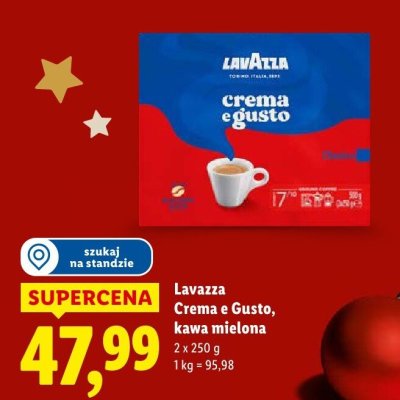 Kawa Lavazza Crema e Gusto, kawa mielona promocja w Lidl