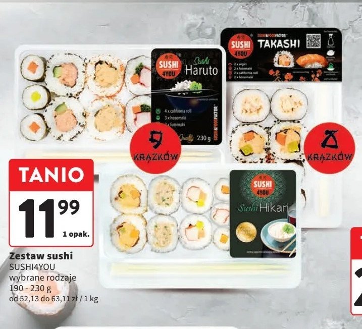 Sushi takashi Sushi 4you promocja