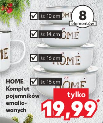 Pojemniki emaliowane home promocja
