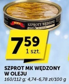 Szprot MK wędzony w oleju promocja w Euro Sklep
