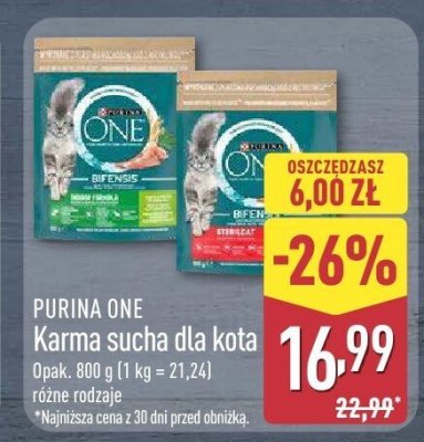 Karma sucha dla kota różne rodzaje promocja w Aldi
