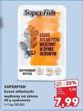 Łosoś atlantycki wędzony w dymie dębowym Superfish promocja