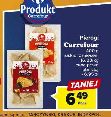 Pierogi z mięsem Carrefour classic promocja