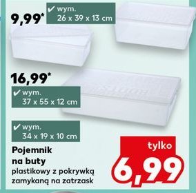 Pojemnik na buty 34 x 19 x 10 cm promocja w Kaufland