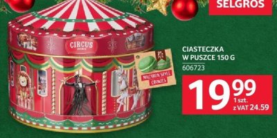 Ciasteczka w puszce CIRCUS 150 g promocja w Selgros