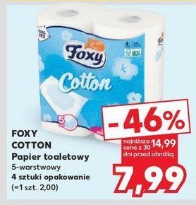 Papier toaletowy Foxy cotton promocja