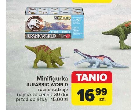 Figurka dinozaura jurassic world promocja w Carrefour