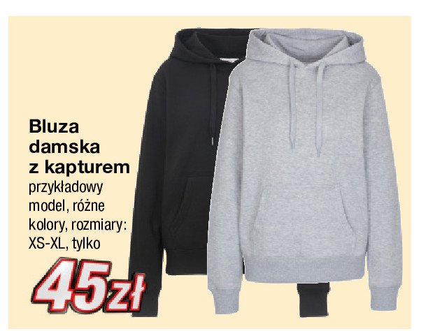 Bluza damska z kapturem rozm. xs-xl promocja