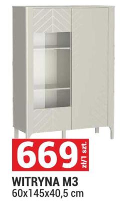 Witryna M3 60x145x40,5 cm promocja w Merkury Market