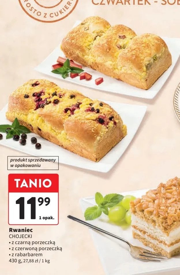 Rwaniec z rabarbarem Chojecki promocja