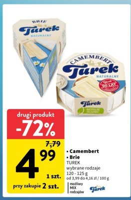 Ser camembert lekki z bazylią President promocja w Intermarche