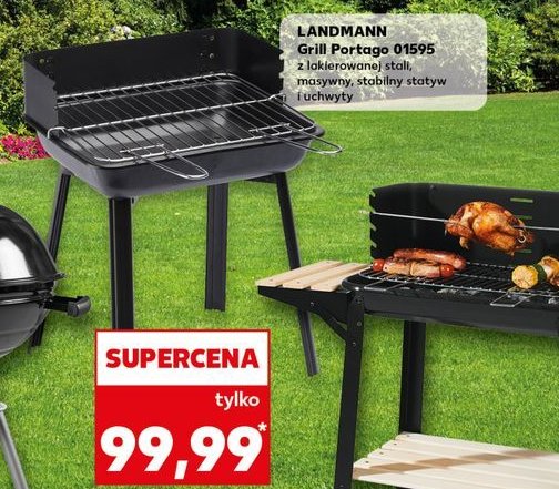 Grill portago czarny 11527 Landmann promocja w Kaufland