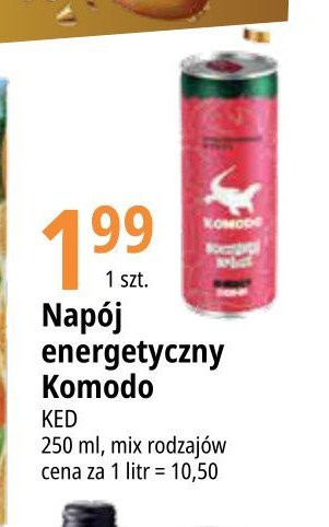 Napój arbuz Komodo energy drink promocja