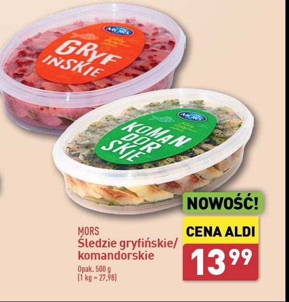 Filety śledziowe komandorskie Mors ryby promocja