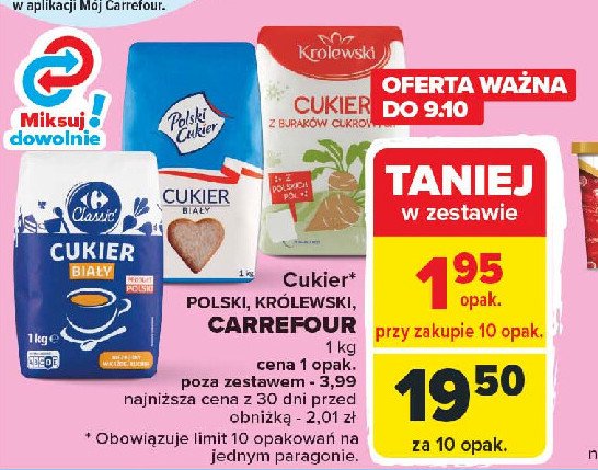 Cukier biały Carrefour classic promocja