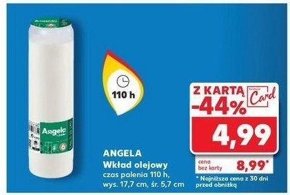 Wkład olejowy 110 h Angela promocja