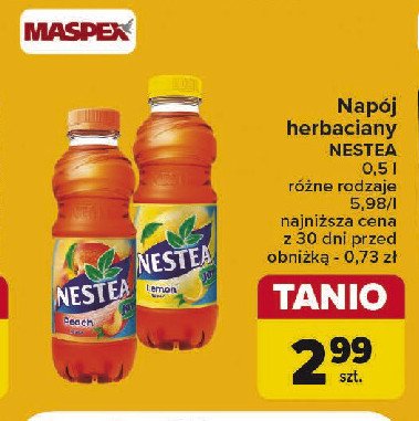 Herbata mrożona peach Nestea promocja