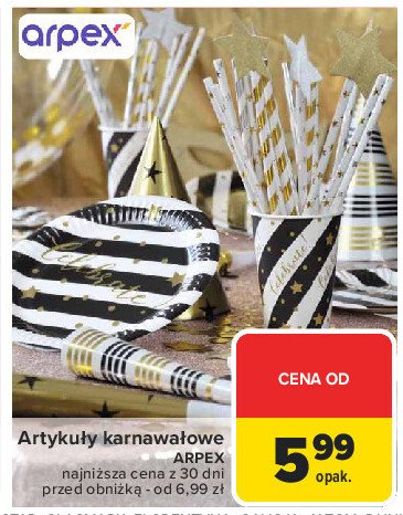 Czapeczka papierowa Arpex promocja w Carrefour