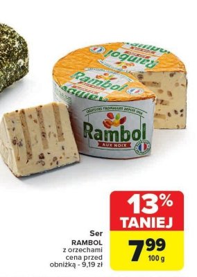 Ser Rambol z orzechami promocja
