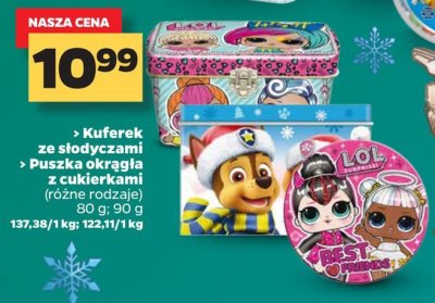Puszka z cukierkami lol surprise promocja