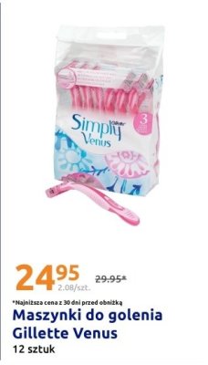 Maszynki do golenia Gillette Venus promocja w Action