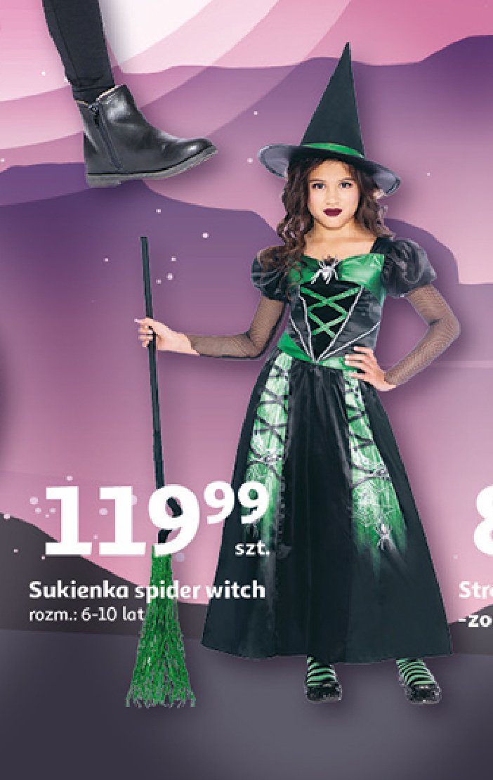 Sukienka spider witch 6-10 lat promocja