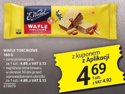 Wafle torcikowe E.Wedel 160 g promocja w Selgros
