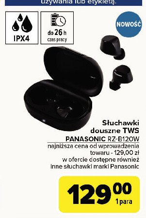 Słuchawki rz-b120w Panasonic promocja w Carrefour