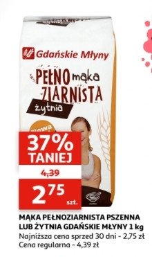 Mąka pełnoziarnista pszenna Gdańskie młyny i spichlerze promocja